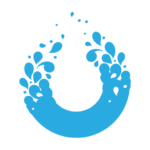 Shower Stream logo shaped like a drop of water