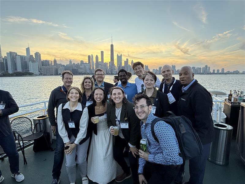 group photo by the lakefront